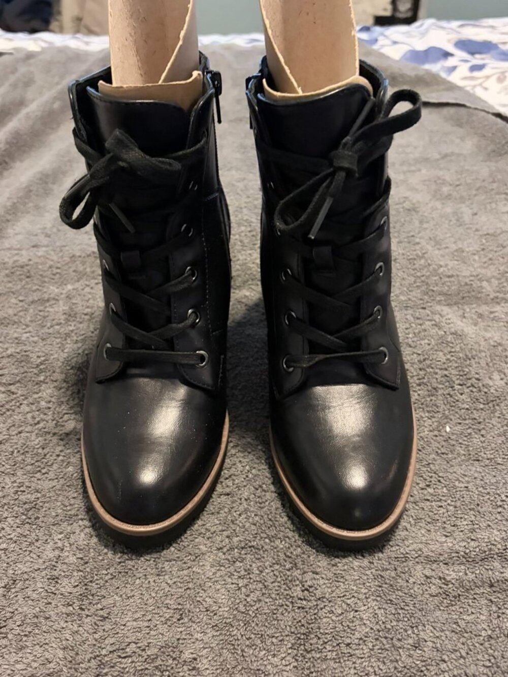 SOUL Naturalizer MyFave Lace Up Bootie Black NIB Size 6